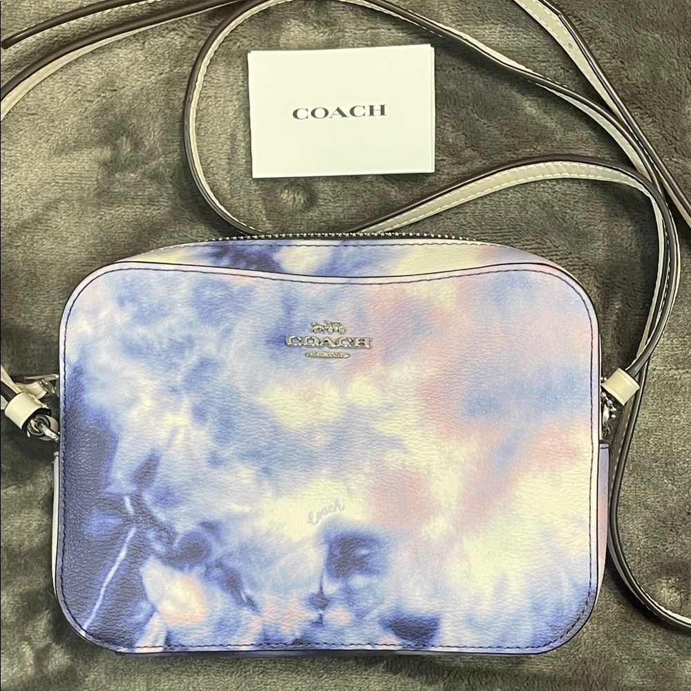 Coach Crossbody Bag - Purple and Pink Tie-Dye